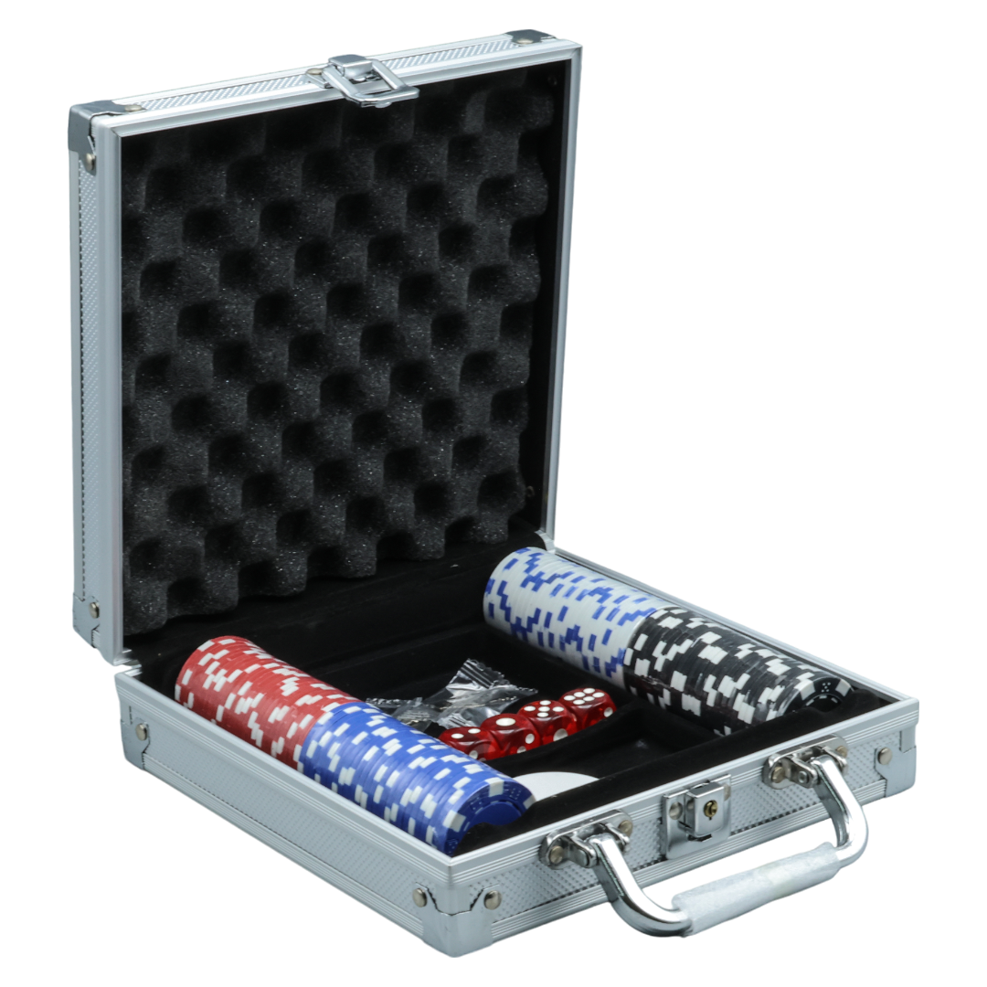 Çantalı Poker Fişi 100'Lü